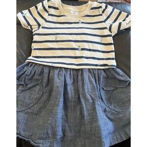 Baby Gap Girl's Denim Jean Jumper Dress Sz 4T  4Toddler country